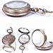 Eachbid Smart Applied Vintage Retro World Map Pattern Quartz Chain Pendant Pocket Watch Necklace 02