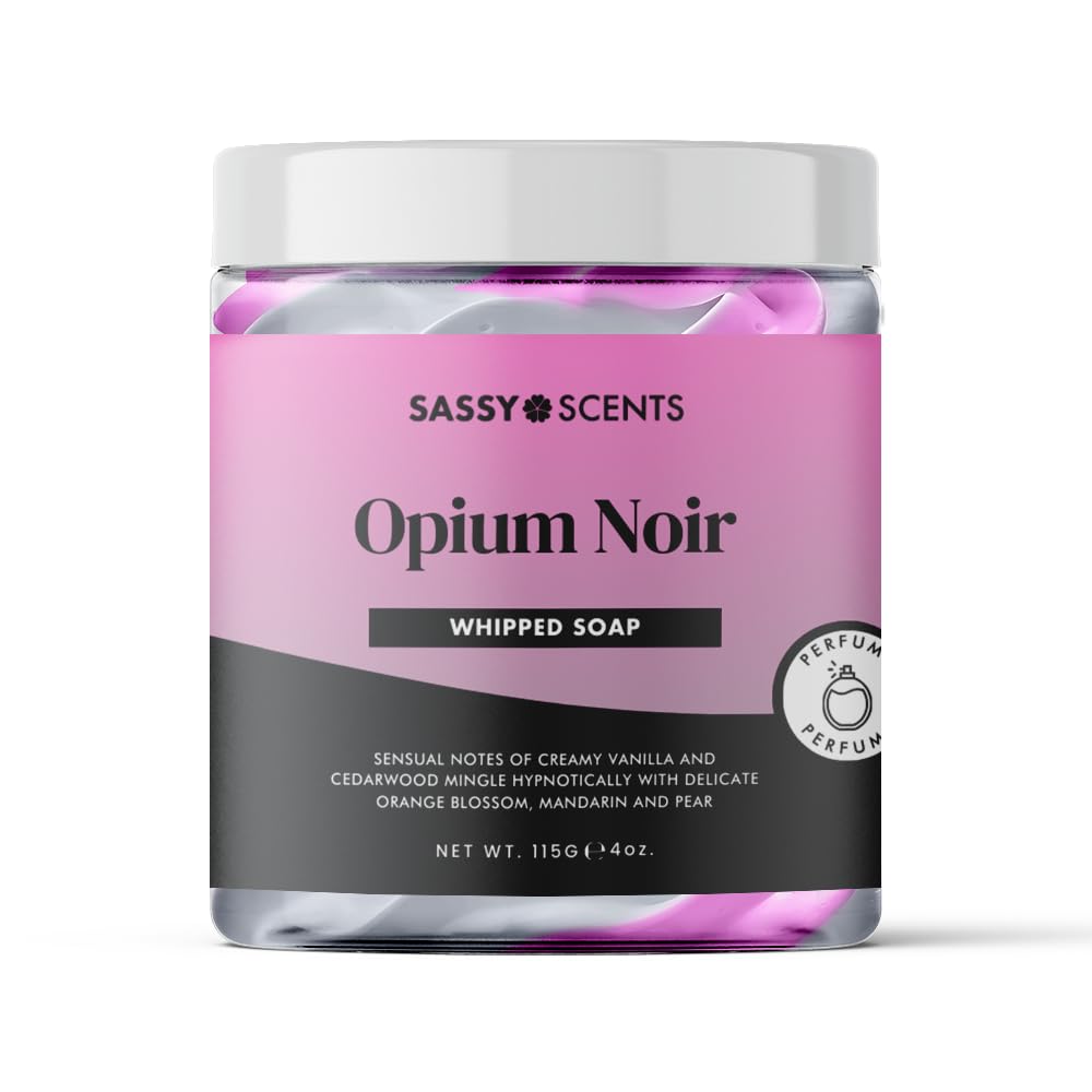 Sassy Scents Opium Noir Whipped Soap | Cleansing + Nourishing | Gentle For All Skin Types | 115g — image 1