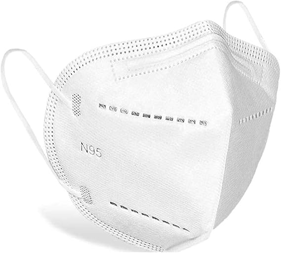 MAGICBOX Pack of 25 Cotton Reusable Filter N95 Face Mask for Men and Women Comfortable fit Unisex Nose Mouth Protection Cover Easy Breathing Mask Safe Kind Mask Nose Clip Reusable Mask (Pack of 25)