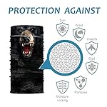 [NEW STYLE]3D Animal Neck Gaiter Warmer Windproof Face Mask Scarf, Microfiber Multifunctional Headwear for Motorcycle Riding