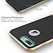 iPhone 7 Plus Case, ROCK [Royce] - Black & Champagne Gold [Ultra Thin][Heavy Duty][Metal Texture Side Buttons][Dual Layered][Slim Fit][Hard PC + Soft TPU] For Apple iPhone 7 Plus (2016)