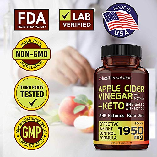 8X More Potency Formula Apple Cider Vinegar Capsules with Mother + BHB