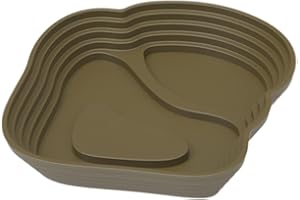 Leefasy Reptile Bathing Pool Reptile Feeding Water Bowl Turtle Water Bowl Reptile Feeding Dish for Bearded Dragons Pet Suppli