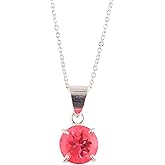 Natural Pink Quartz Crystals Pendant Necklace, Round Gemstone, Energy Healing Crystals, Birthday, Gift for Her, Women Dainty Gemstone Jewelry Long AAA+ Quality (H)