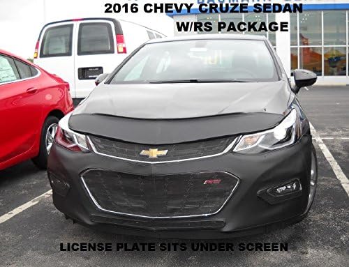 Lebra 2 piece Front End Cover Black - Car Mask Bra - Fits 2016-2017 Chevrolet Cruze sedan - with RS package