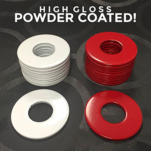 BoltsandNuts.com (16) Powder Coated Replacement 2-1/2" Washer Toss Pitching Game Washers - High Gloss! - Thumbnail 3