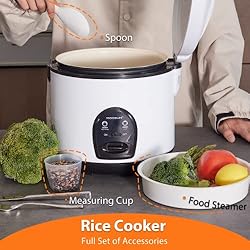 MOOSUM Electric Rice Cooker with One Touch for
