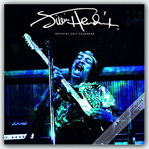 Jimi Hendrix 2017 - 12inch x 12inch Hanging Square Wall Photographic Planner Calendar by Pyramid (Multilingual Edition)