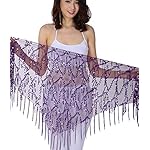 ZLTdream Belly Dance Sequin Triangle Hip Scarf ZLTdream Belly Dance Sequin Triangle Hip Scarf