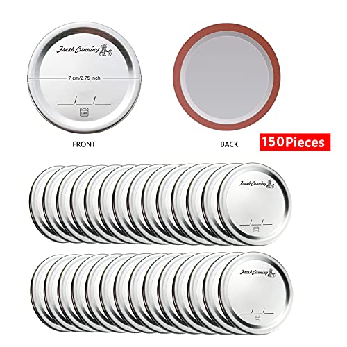150 Count Regular Mouth Canning Lids for Ball, Kerr Jars Mason Jar