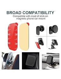 Adhesivo de repuesto para salpicadero de coche 3M APPS2B, almohadillas adhesivas para soporte magnético de teléfono para coche, soporte de teléfono para coche, 4 piezas de doble cara VHB almohadillas de montaje de teléfono para coche