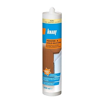 Knauf Fenster- und Holz-Silicon für Fenster und Türen aus Holz ­– neutralvernetzendes Spezial-Silicon, ideal auch für Versieg