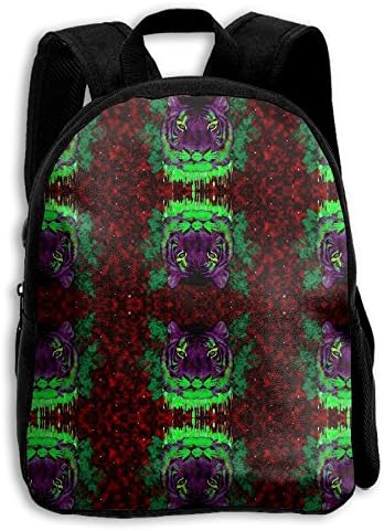 Abstract Trippy Tiger Boys Girls Popular Printing Toddler Kid Pre School Backpack Bags Lightweight