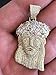 Harlembling Solid 925 Sterling Silver Iced Out Jesus Piece Pendant - Men's - Great for Any Chain! ICY Baguette CZ
