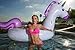 Flossy Floats Unicorn Pool Float Giant Luxury Inflatable Emoji for Kids and Adults, Thick Vinyl and Fade Resistant Dye, FastFill Valves, Unicorns Deserve a Face, Over 8.7 Feet Long, Patch Kit Included