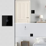 CNBINGO Touch Light Switch Black 1-Gang 1-Way Glass Panel 240V 500W view 8