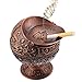 Smoking Ashtray with Lid Metal Portable Cigarette Ashtray for Outdoors and Indoors Using Hand Stamped Pattern Classic Gift for Lady and Gentlemen(Red Copper)