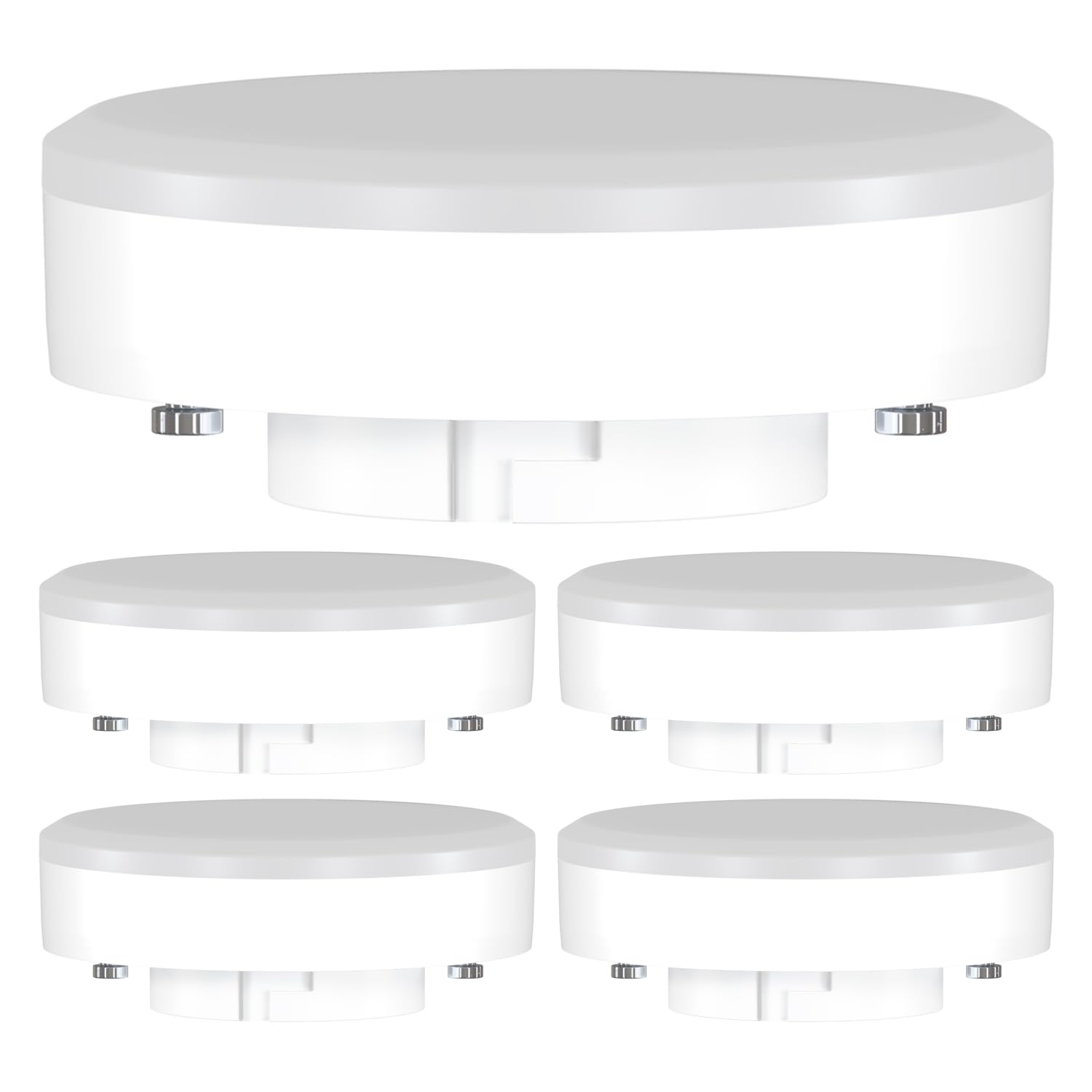 ledscom.de 5 Pieces GX53 LED Bulb, White (4100 K), 10.9 W, 1212lm, 115°, matt — image 1