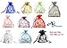 A&S Creavention® Organza Mixed Colors Jewelry Pouch Bags Display Bags 10 Colors 100pcs (3x4 Inches)