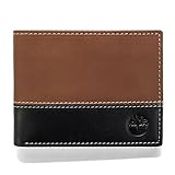 Timberland Men's Hunter Colorblocked Passcase, Black/Brown, One Size