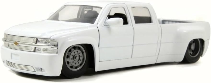 white chevy silverado toy truck
