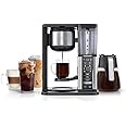 Ninja Specialty Fold-Away Frother (CM401) Coffee Maker, Single Serve to 10 Cup (50 oz.), Glass Carafe (Renewed)