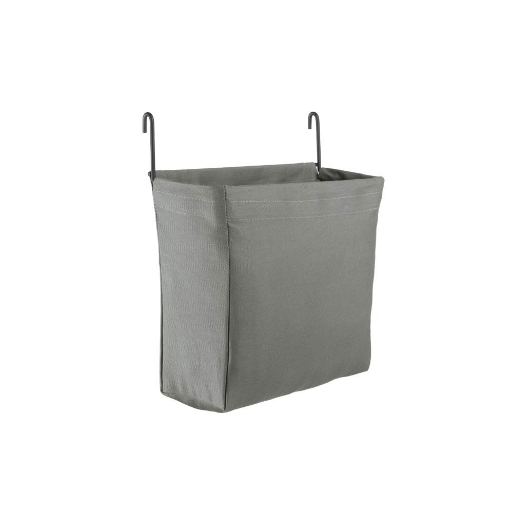 Metaltex Mural Line Wall Grid Textile Bag, Wire/Cotton, Grey, 24 x 9 x 21 cm