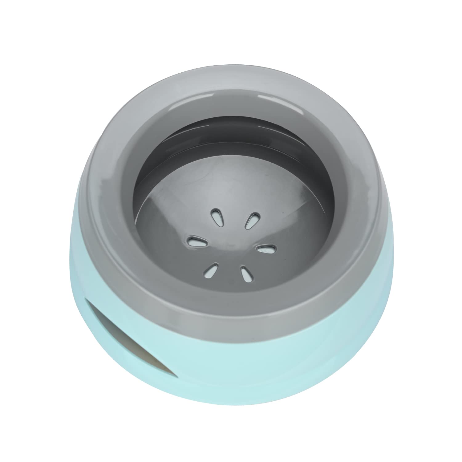 Pet Floating Water Bowl, Anti-Overflow Slow Drinking Dog Bowl, Portable Travel Dog Water Bowl, Anti-Choking Non Spill Pet Water Bowl for Dog Cat Puppy Kitten (Blue)