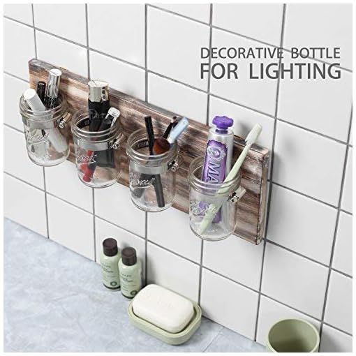 Bathroom Decor Mason Jar Farmhouse Decor Bathroom Organizer Farmhouse Kitchen Gift Ideal For Hanging On Wall Kitchen Beachfront Decor