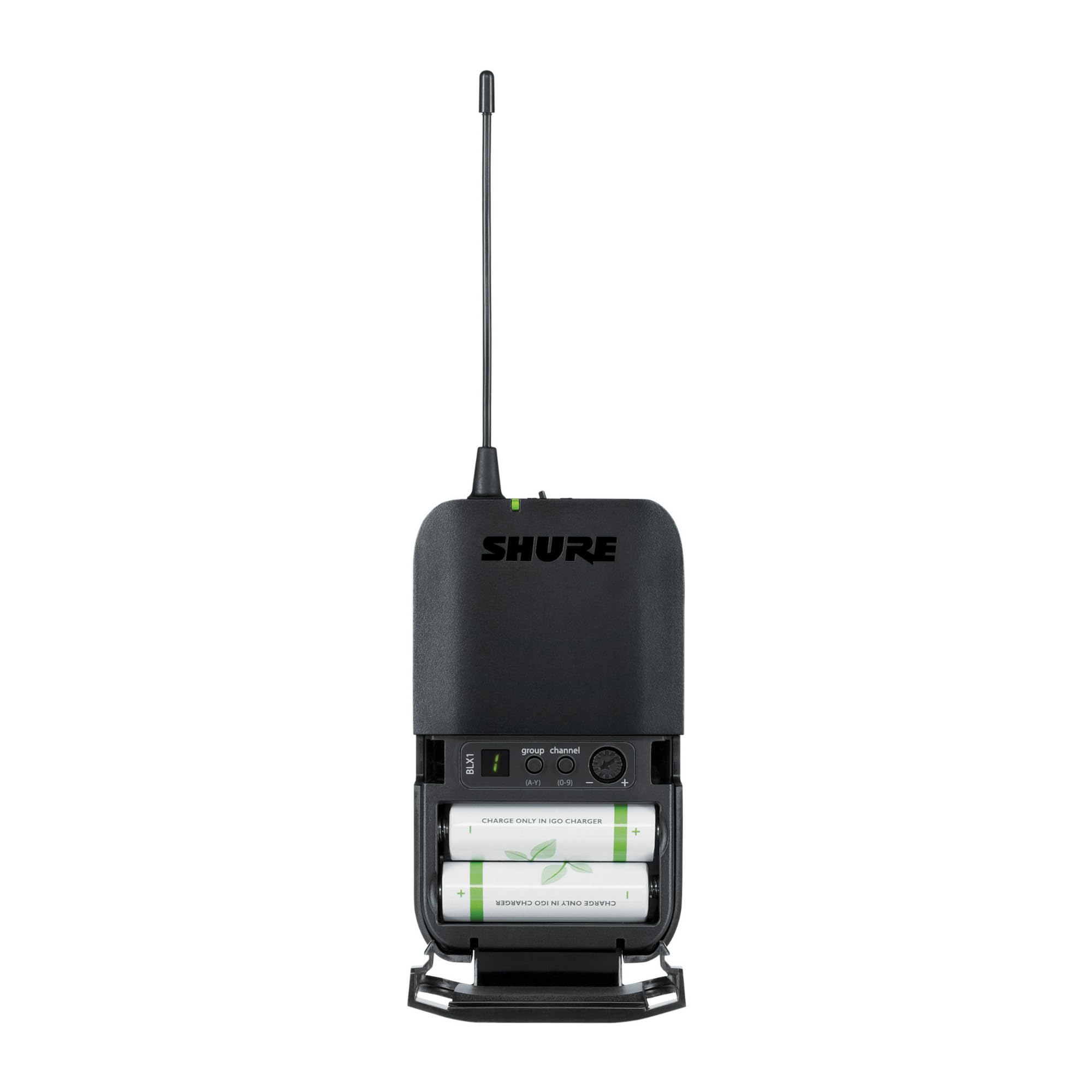 Shure BLX14 UHF Wireless System for Guitar and Bass with 1/4 Jack - 14-Hour Battery Life, 300 ft Range, UHF | Includes 1/4