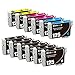 E-Z ink Remanufactured Ink Cartridge Replacement for Epson T125 ( Black,Cyan,Magenta,Yellow , 12-pack )