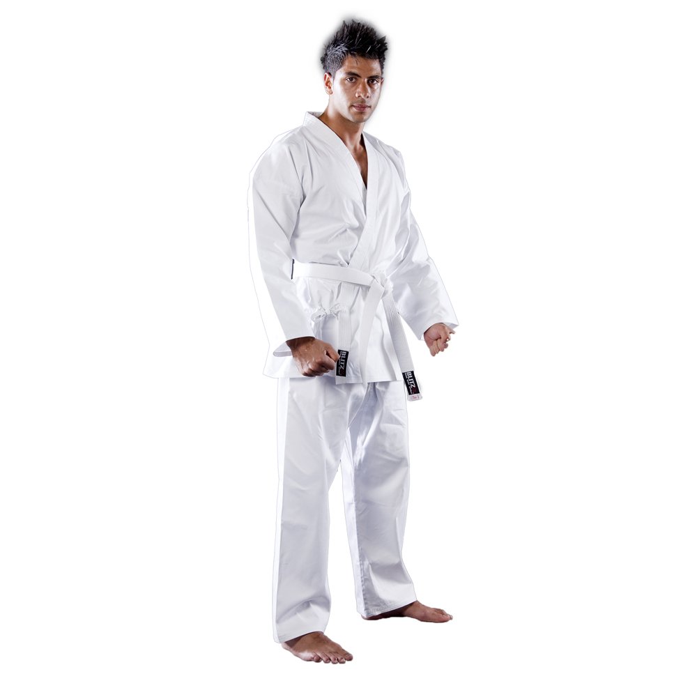 Blitz Sport Adult Polycotton Student Karate Suit - Blue 3/160cm — image 1