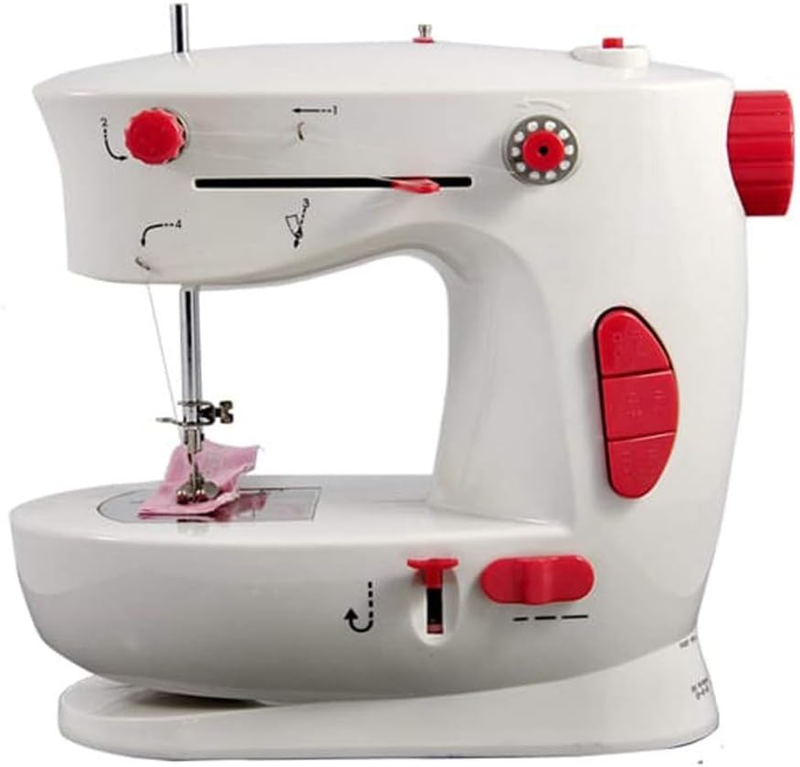 BMS Lifestyle Sewing Pro Double Speed Multi-Function Portable Electric Sewing Machine (White)