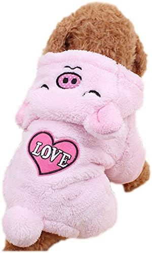 Blytieor Pet Winter Sweater Warm Soft Cozy Coat Clothes for Dog Cat (XS)