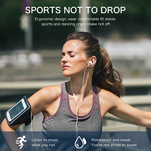 Wired Headphones, Amoner Earbuds Waterproof Sports Headphones, Stereo Sound Headsets Earbuds with Microphone for Phone 6/6s Plus/5s/SE, Galaxy, Android Smartphones, Tablets - Thumbnail 3