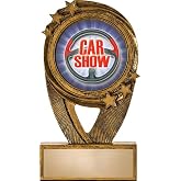 Gold Car Show Trophies, 5"H Resin Car Show Trophy, Engraving Included Prime