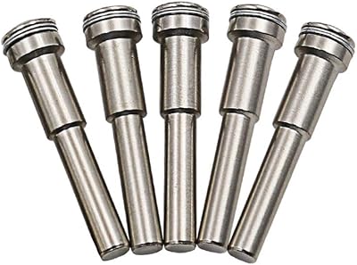 Plentoy 5Pcs Steel Mandrel 6mm Shank for Dremel Cutting Discs Wheels