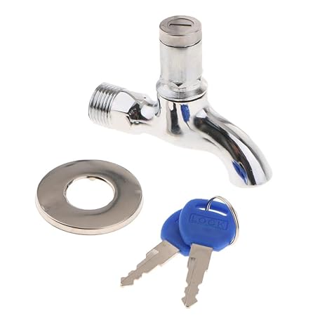 Homyl Locks Tap Washing Machine Outdoor Anti Theft Water Faucet