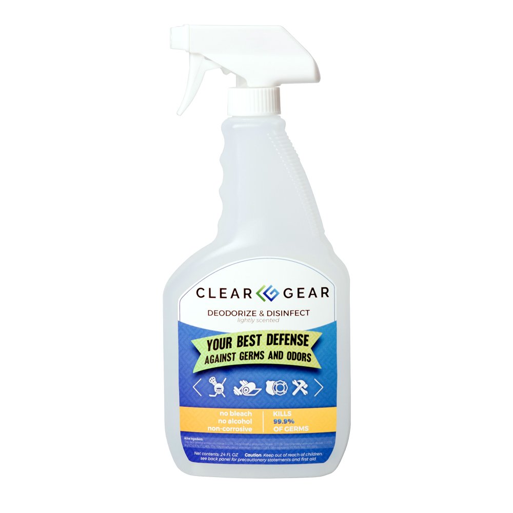 Clear Gear Disinfecting Spray 24 Ounce Bottle Disinfect, Clean and