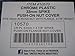United Pacific (10) Wheel Lugnut Chrome Plastic 33mm Push On Spike Nut Covers Caps / 33 mm