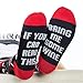 ADEAVE Wine Gifts for Women - Christmas Gifts for Mom, Her, Stocking Stuffers - Gift Ready Packaging - Funny Women Gifts If You Can Read This Socks Bring Me Some Wine Socks, Wine Coaster
