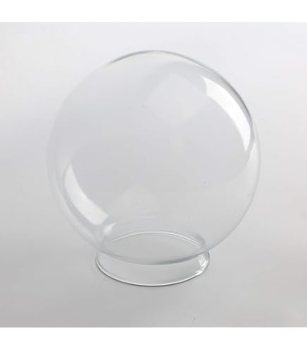 Abat-Jour Verre Transparent Fleur De Lys - Forme Cloche E27