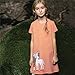BEILEI CREATIONS Girls Horse Appliques Cotton Dress Short Sleeve Size 5T