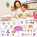 Pop Beads - 600+Pcs Arts and Crafts Girls Toys for Kids Age 3 4 5 6 7 8 9, DIY Jewelry Making Snap Beads Kit for Toddlers Creativity Christmas Birthday Gifts Including Hairband Necklace Bracelet Ring