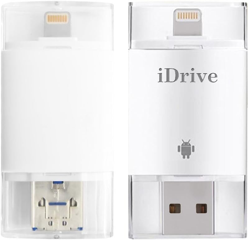 [ 128GB ] Lightning + Micro USB Flash Drive, HD Memory Stick for iPhone 5/5C/5S/6/6Plus/7 and Android for Adding Extra Storage to Save More Image & Video