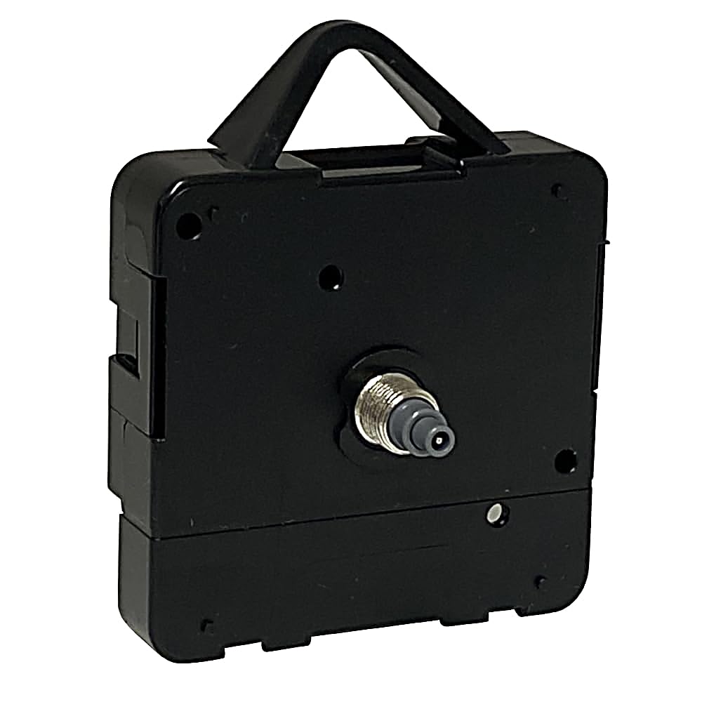 New Replacement Ticking Quartz Clock Movement Mechanism Motor Battery Operated For Repair ROHS (Short - 5mm Gold Thread - Total Spindle 13mm)