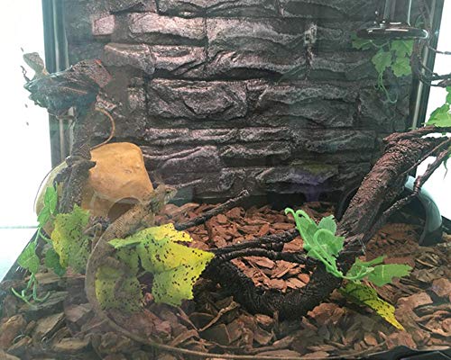 Tfwadmx Reptile Jungle Vines, Reptile Climbing Branch, Flexible Pet Habitat Decor for Crested Gecko Lizard Anole Bearded Dragon Hermit Crab Triangular Snake Chameleon Reptile Terrarium - Thumbnail 2