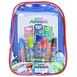 PJ Masks Coloring and Activity Book Set, Includes Markers, Stickers, Mess Free Crafts Color Kit in Mini Travel Backpack, for Toddlers, Boys and Kids
