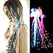 Rainbow Colors LED Lights Hair, Light-Up Fiber Optic LED Hair Barrettes Party Favors for Party, Bar Dancing Hairpin, Hair Clip, Multicolor Flash Barrettes Clip Braid, 12 Pack