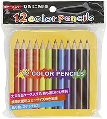 Amazon Co Jp ミニ色鉛筆 １２色 缶ケース入 Health Personal Care